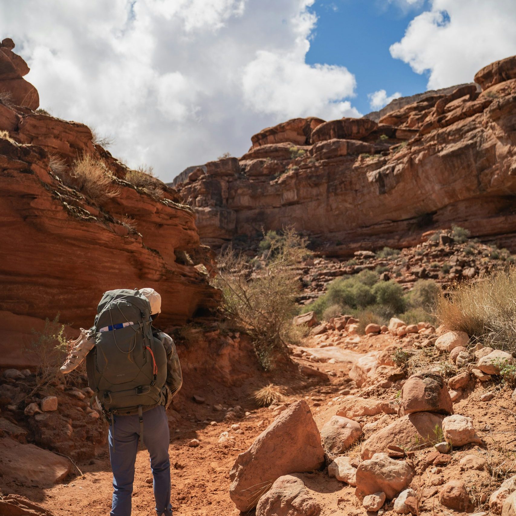 Hiking the dessert. Bring solar for hiking for a better experience.